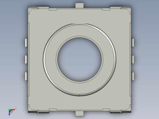 110毫米方形中空长程SMD轻触开关俯视缩略图