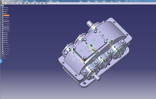 二级圆柱齿轮减速器设计【三维CATIA】缩略图