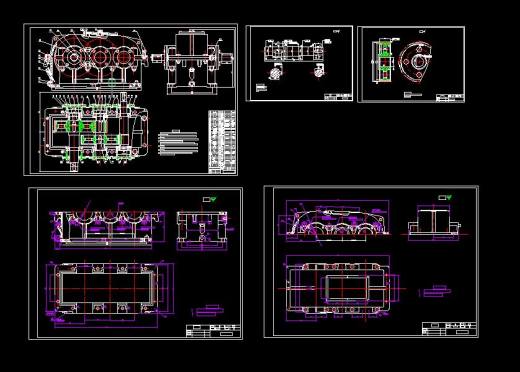 二级圆柱齿轮减速器设计【三维CATIA】缩略图