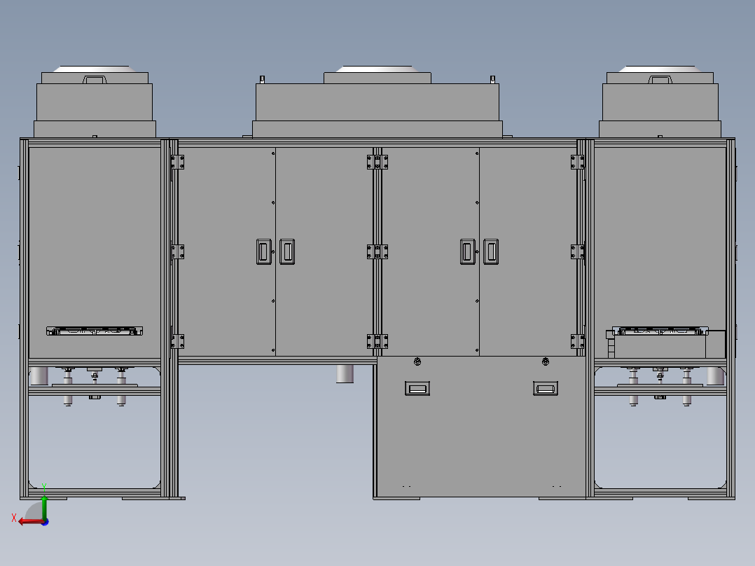 振分机设备后视图