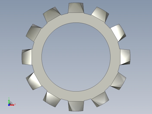 垫圈 外牙锁 公制-EXTERNAL TOOTH LOCK WASHER for M12 SCREW.STEP前视缩略图