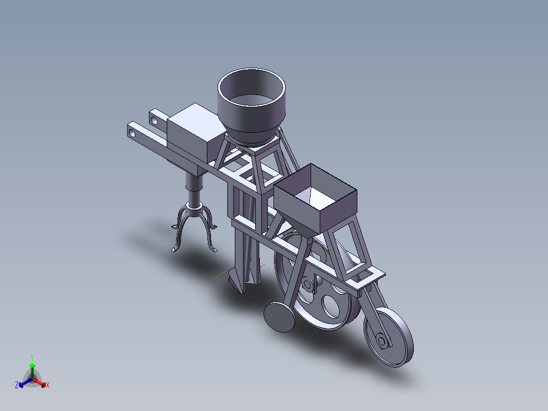 玉米免耕种播种机SW三维图=1198162=250正等轴测图