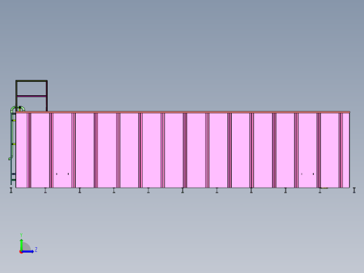 液罐汽车方形罐左视缩略图