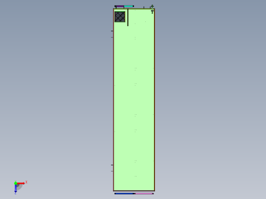 液罐汽车方形罐俯视缩略图