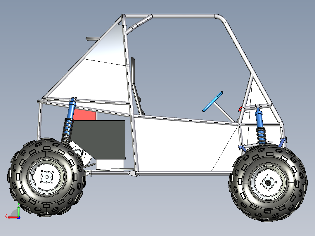 Baja ALL Terrain Vehicle地形车后视图