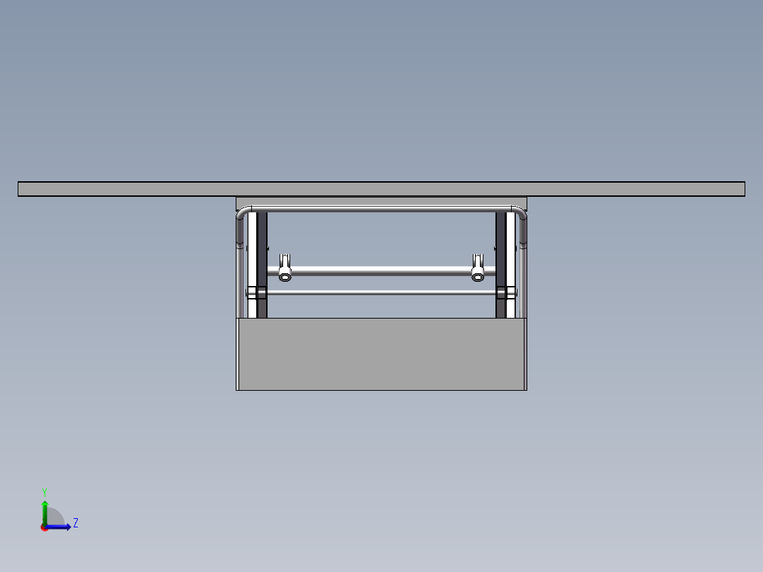 气动升降平台左视图