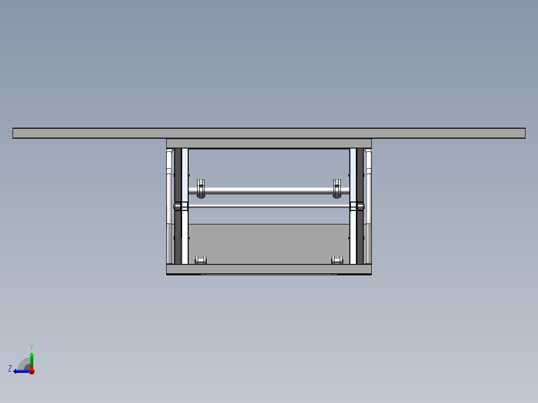 气动升降平台右视图