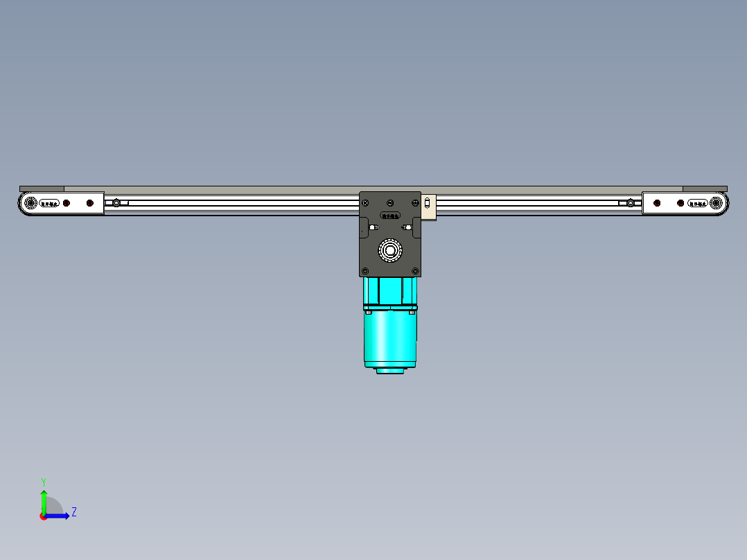 LE-XC3030-齿形同步线中间驱动左视图