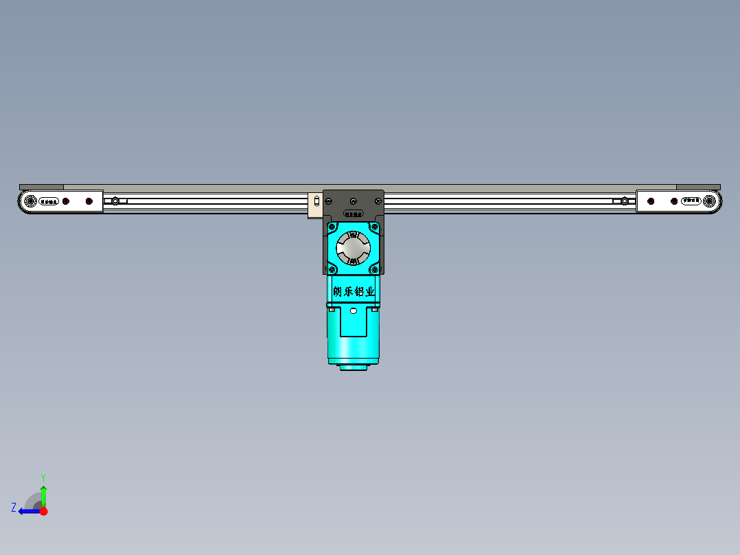 LE-XC3030-齿形同步线中间驱动右视图