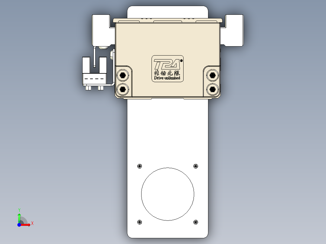 TPA-KNR-60E-1205C-L650A1-MP-P10-N3线性模块铝制底座前视图