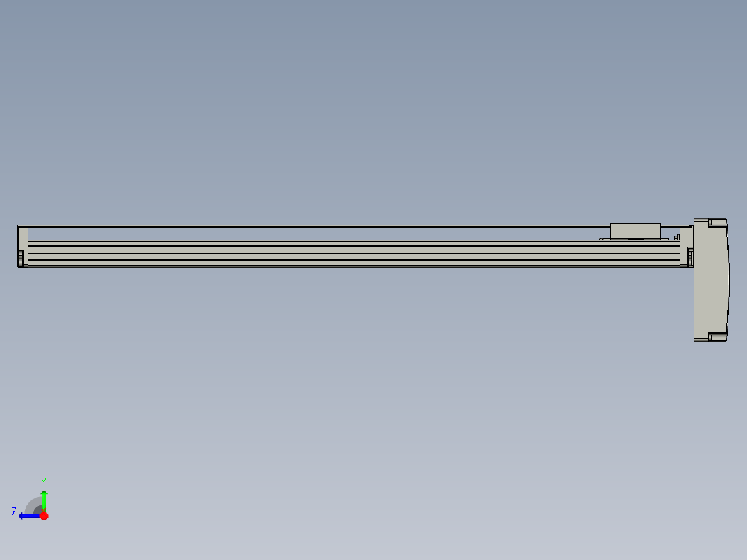 TPA-KNR-60E-1210C-L600A1-MP-H10-N3线性模块铝制底座右视图