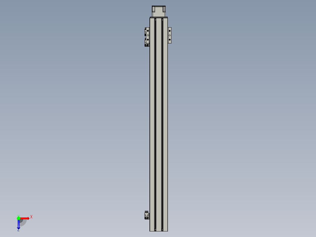 TPA-KNR-60E-1210C-L600A1-MP-H10-N3线性模块铝制底座俯视图