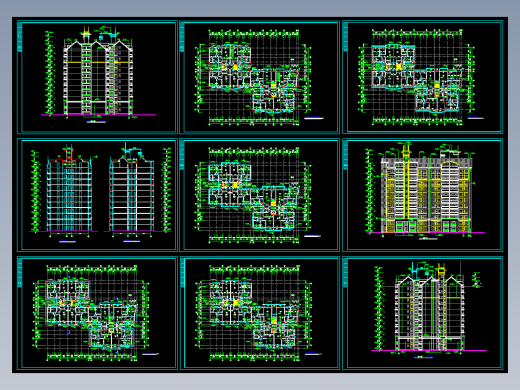 高层建筑施工及大样图