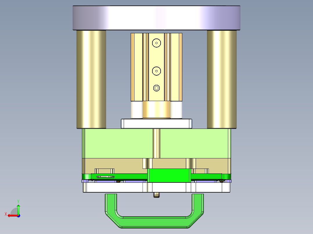X3-B笔记本CNC工装夹具三维模型-CNC5-1016后视图