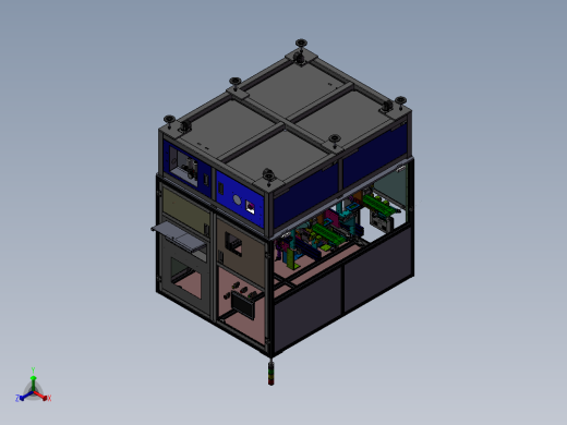 双工位自动尺寸测量机sw18正等轴测缩略图