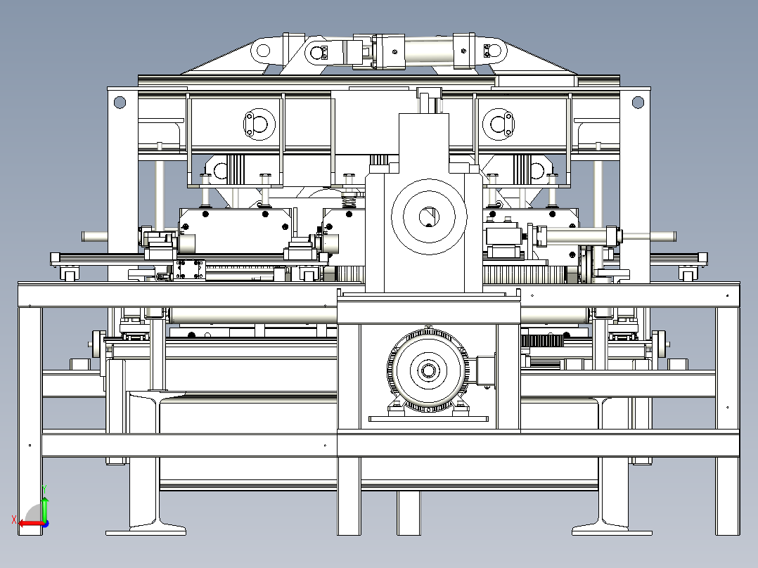 脚垫粘贴打孔机后视图