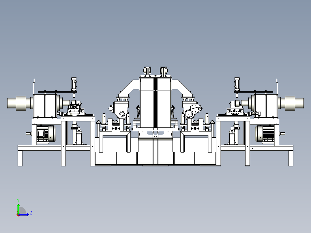 脚垫粘贴打孔机左视图