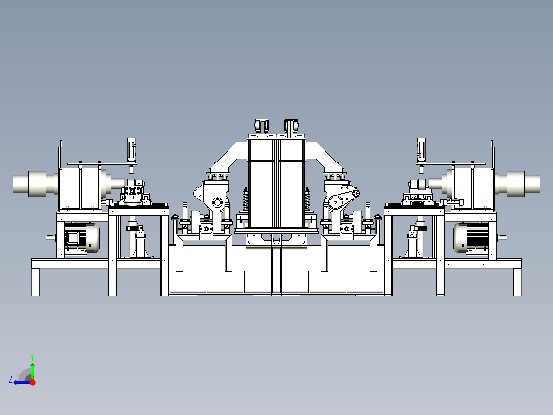 脚垫粘贴打孔机右视图