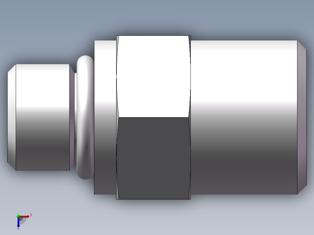 美制O圈密封接头、1DO-16-04俯视图