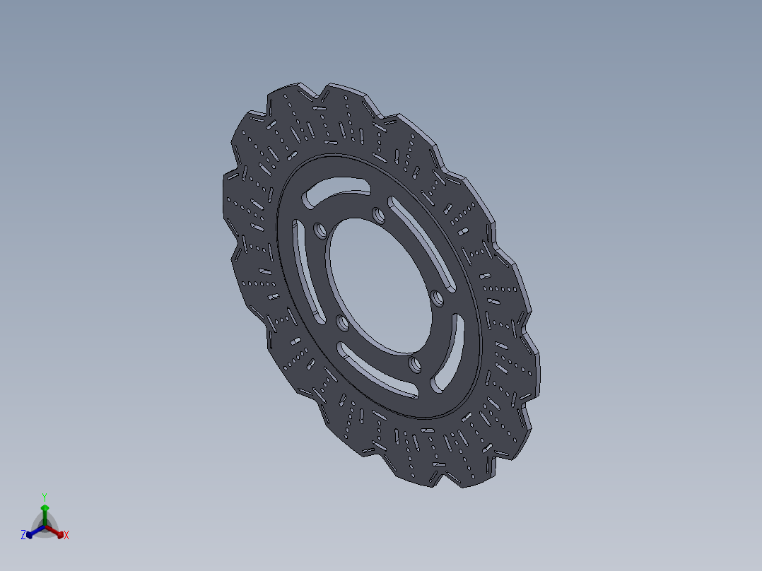 A0002769-FS 制动盘正等轴测图