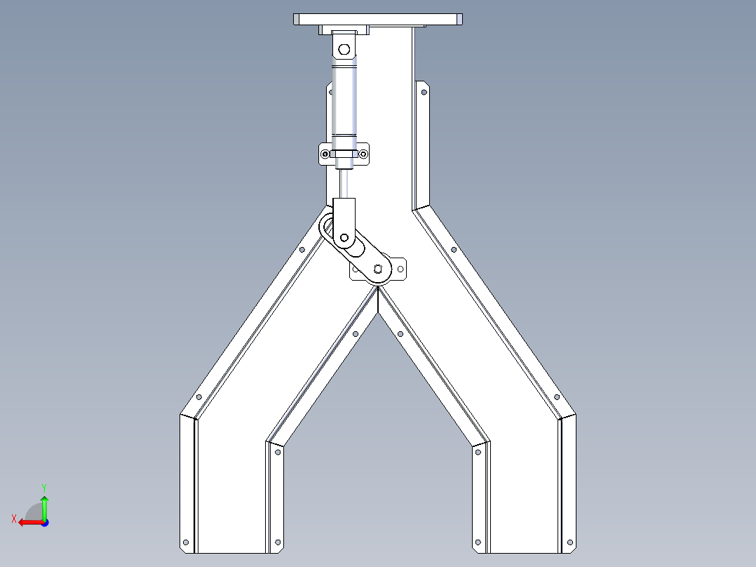 分料机构后视图