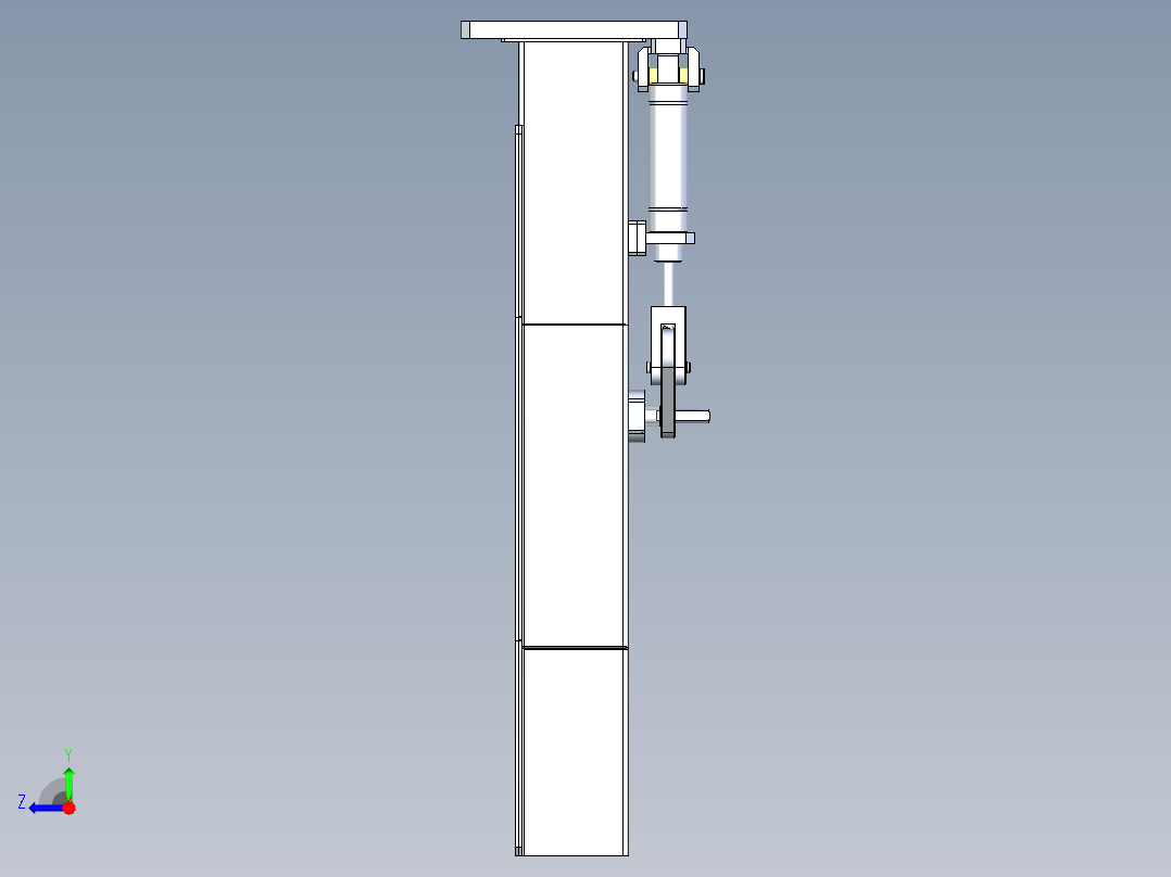 分料机构右视图