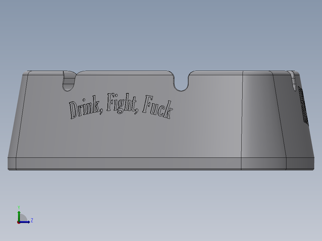 烟灰缸(14)左视图