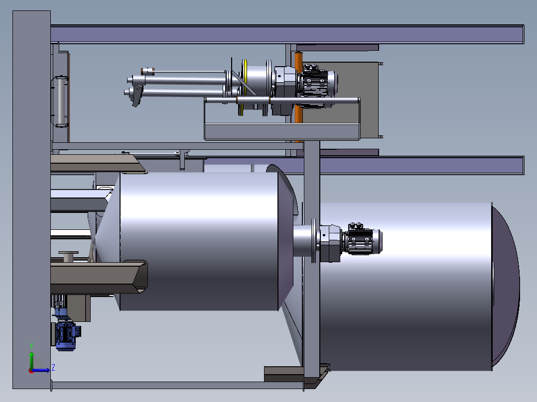 压力容积、压力容器系统左视图