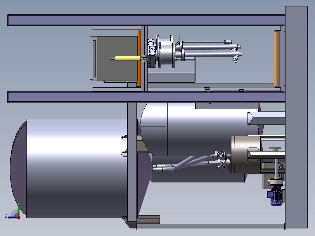 压力容积、压力容器系统右视图