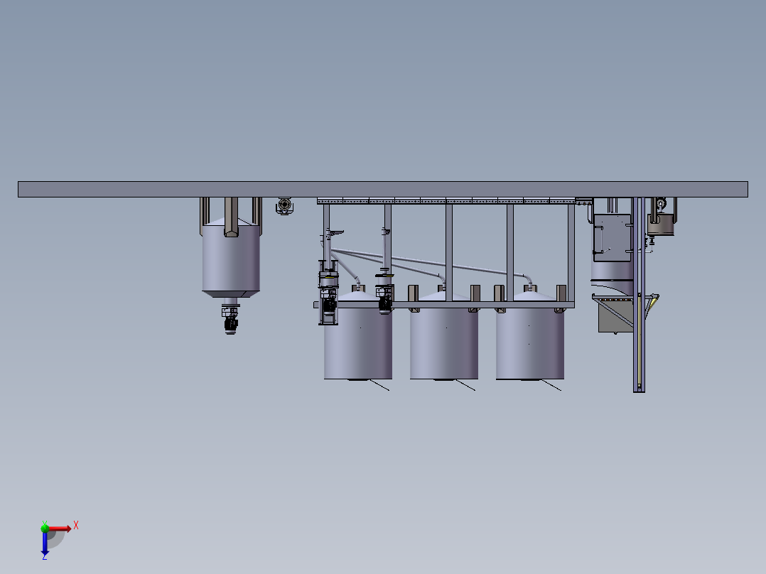 压力容积、压力容器系统俯视图