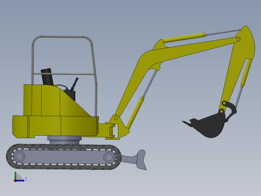 10.迷你挖掘机左视缩略图