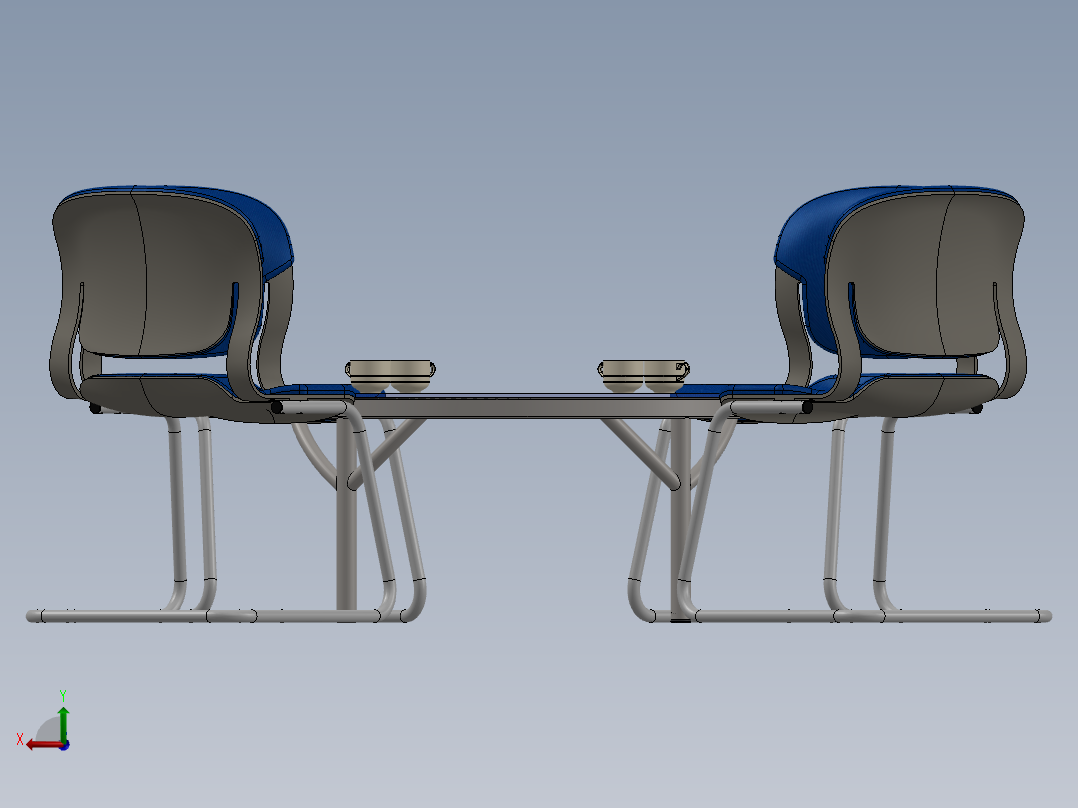 椅子、凳子(16)后视图