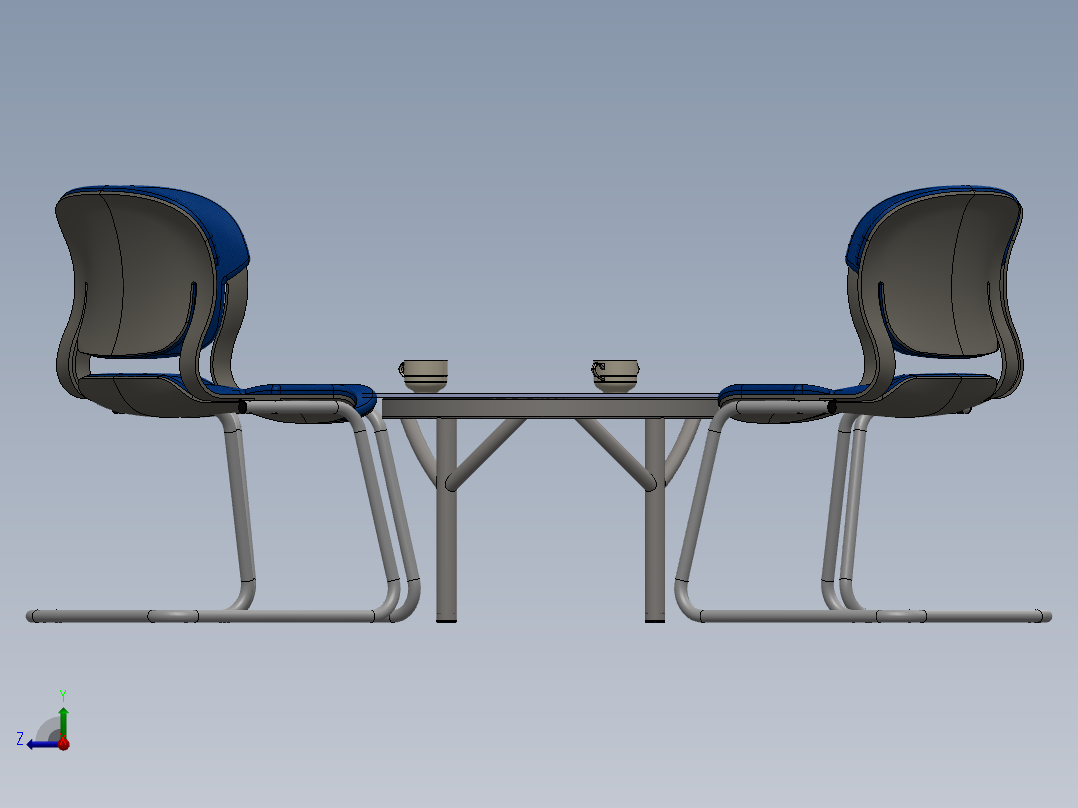 椅子、凳子(16)右视图