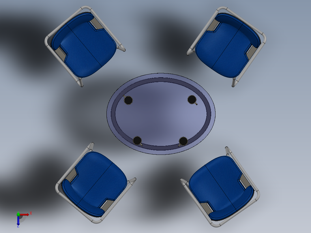椅子、凳子(16)俯视图