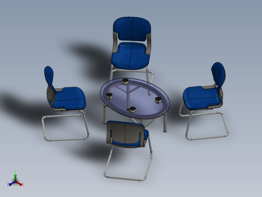 椅子、凳子(16)正等轴测缩略图