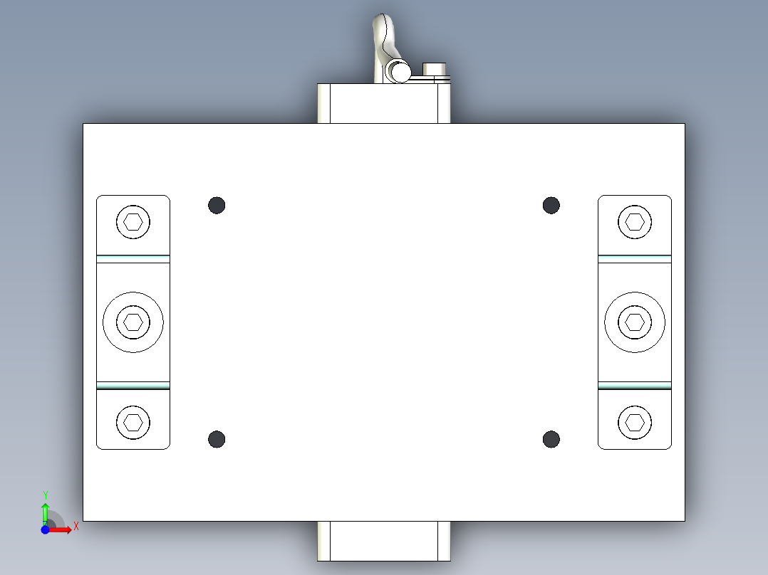 双弹簧轮毂电机悬挂前视图