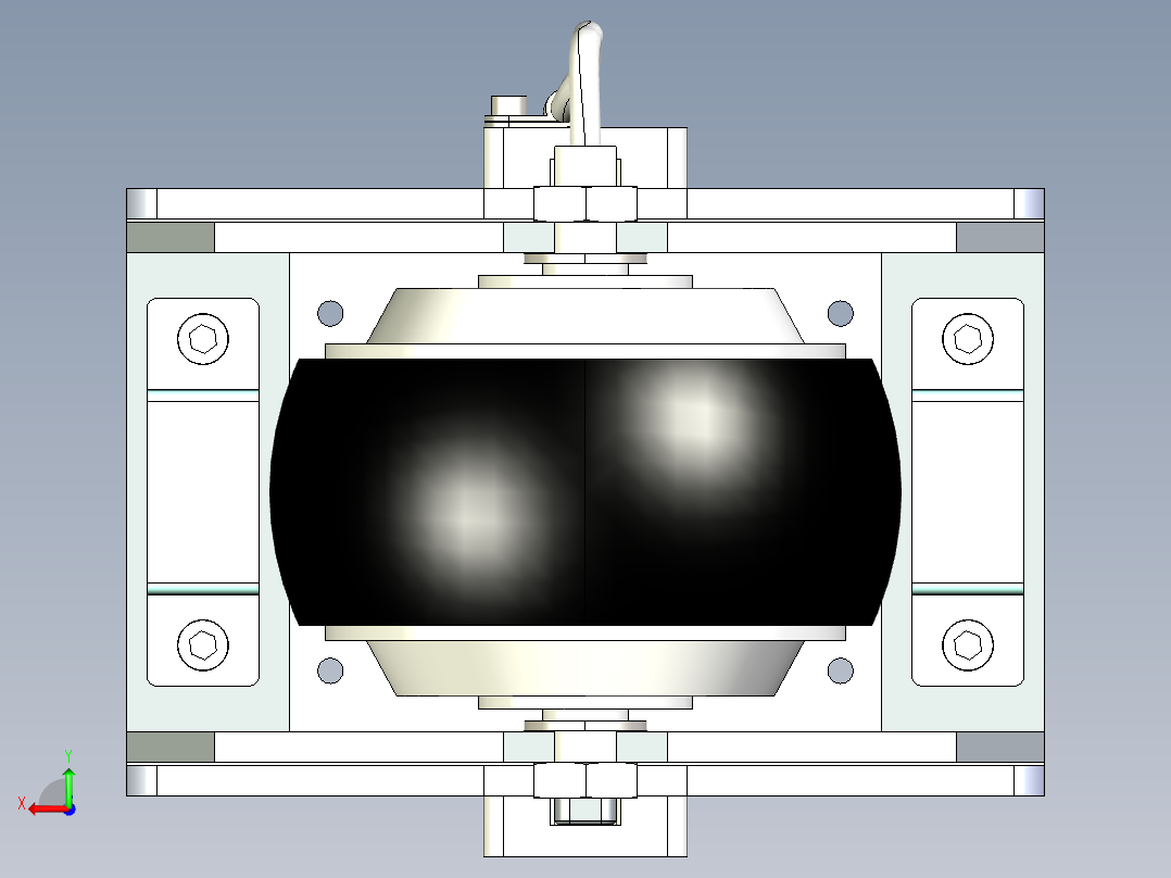 双弹簧轮毂电机悬挂后视图