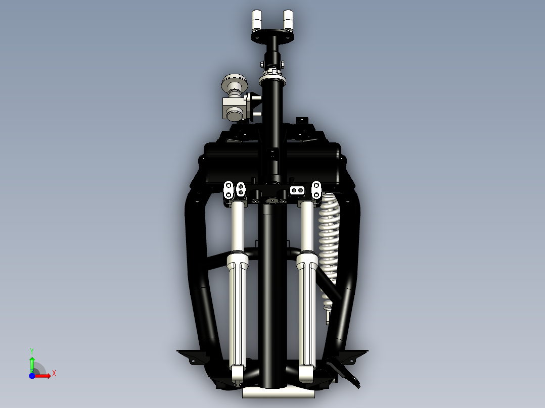 2014 雅马哈 Fino FI 框架前视图