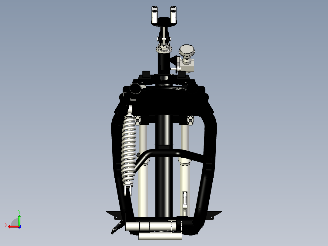 2014 雅马哈 Fino FI 框架后视图