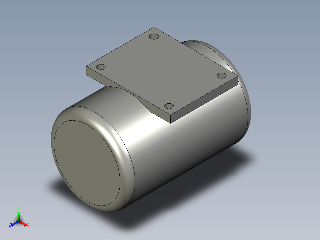 三相异步电动机-JW5622-380V-180W-05A-2800R正等轴测图