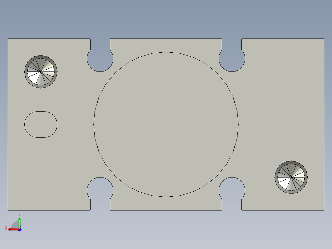 MHY2-20DSMC180度气爪后视图
