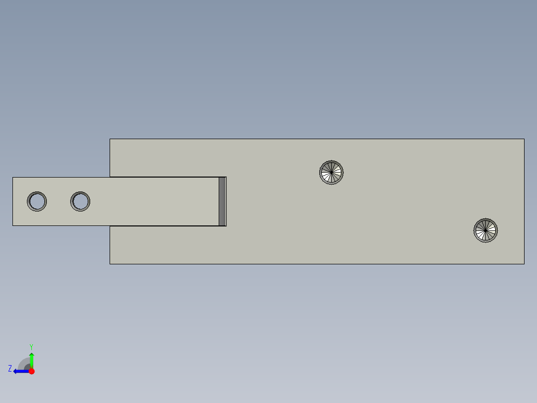 MHY2-20DSMC180度气爪右视图