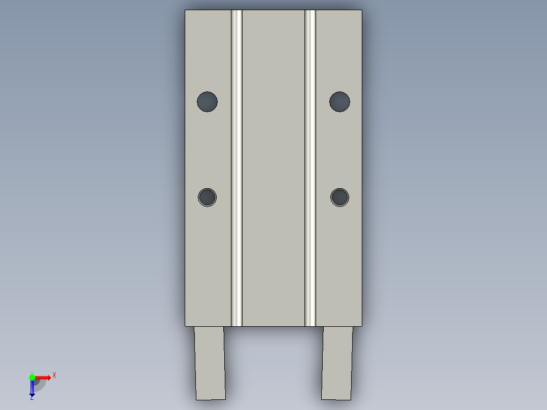 MHY2-20DSMC180度气爪俯视图