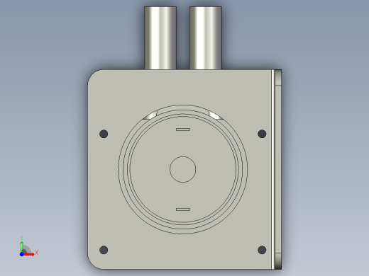 酱料粘稠液体泵装配前视缩略图