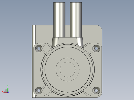 酱料粘稠液体泵装配后视缩略图