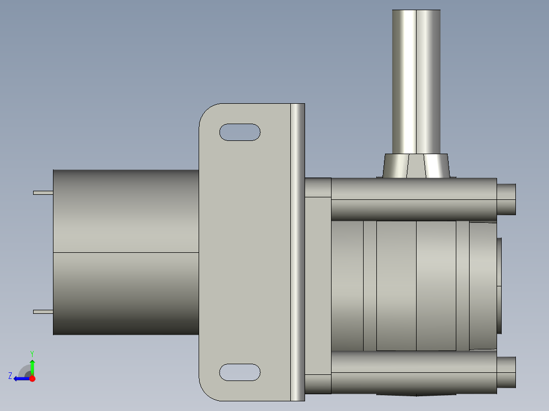 酱料粘稠液体泵装配右视图