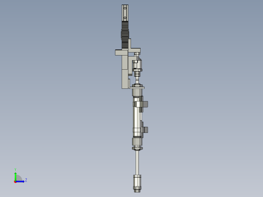 齿条推动机构左视缩略图
