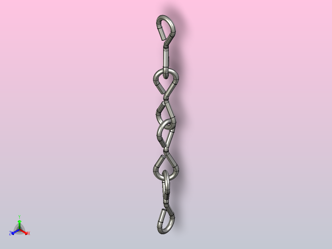 链条样式的链条 (37)正等轴测图