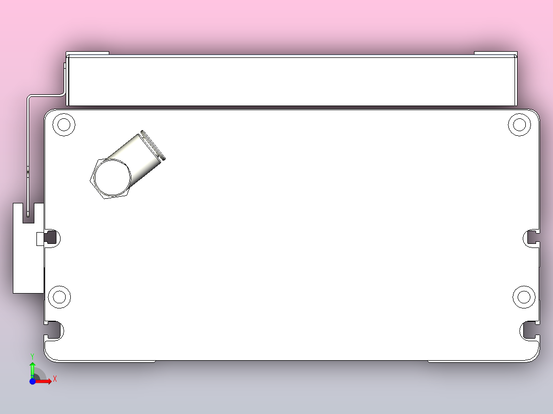 MCH22无尘螺杆滑台[MCH22-L#-800-M-P75-C3]前视图