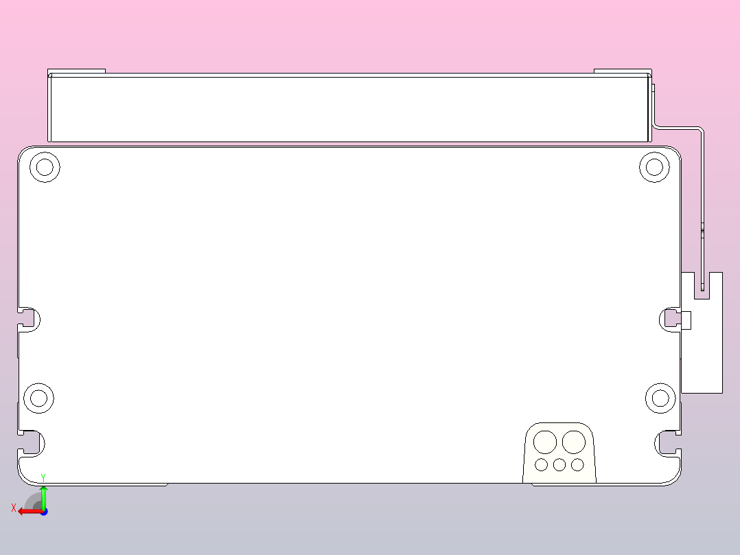 MCH22无尘螺杆滑台[MCH22-L#-800-M-P75-C3]后视图